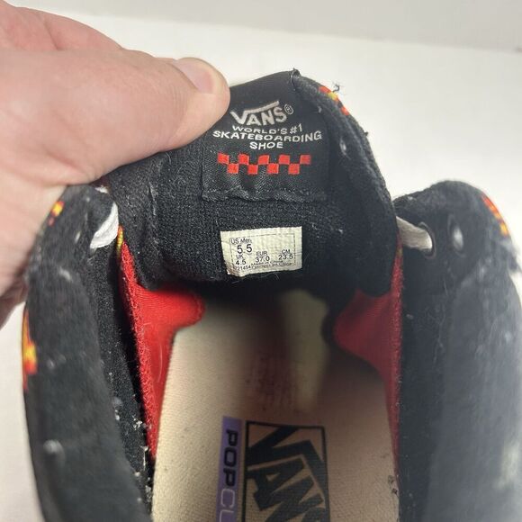 Vans X Thrasher Old Skool SK8-Hi Canvas Black Skateboarding Mens Shoes Sneaker - Picture 9 of 10